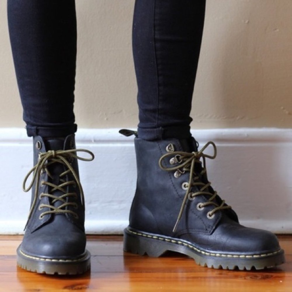 Dr. Martens Luana Black Combat Boots